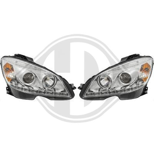 nan DESIGNSCHEINW.SET    W204, 07-11        KLARGL./CHROM 1672480
