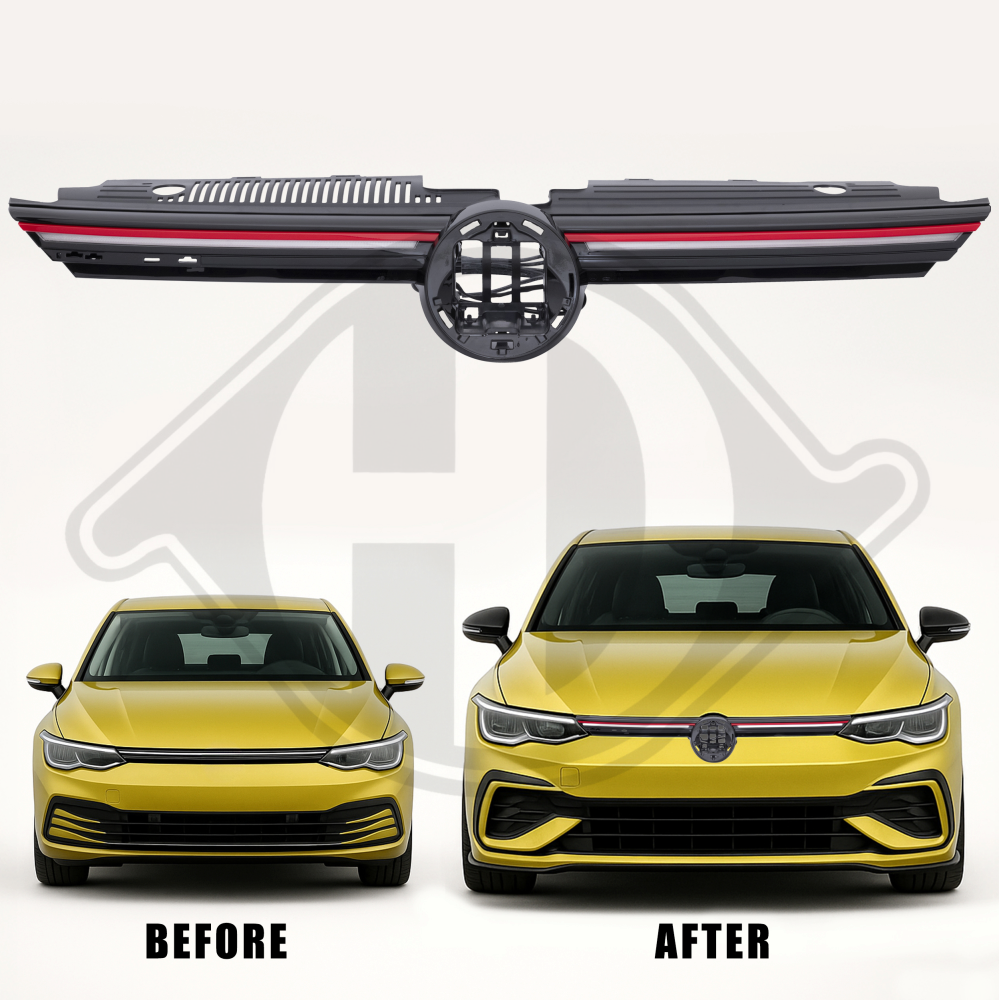 5H0853651N 041 SPORTGRILL+LED  VW GOLF 8, 20-24  SCHW./ROT GTI-LOOK, 2218041