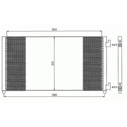 46745054 KONDENSATOR    FIAT PUNTO, 98-09.00        559x312x18 8345303