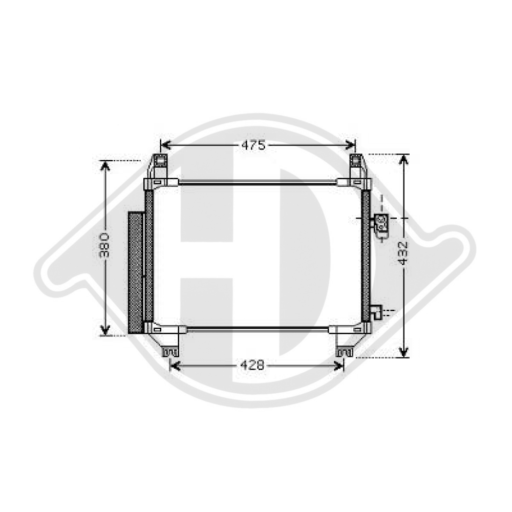 884600D060 KONDENSATOR  TOYOTA TOYOTA YARIS 11/2005 DCC1818