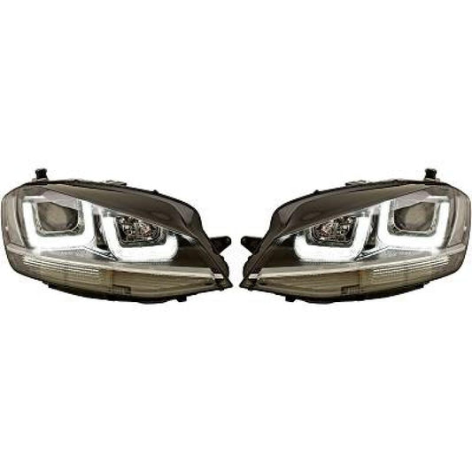 nan DESIGNSCHEINWF.SET GOLF 7, 12-17 SCHWARZ/CHROM LEISTE 2216585