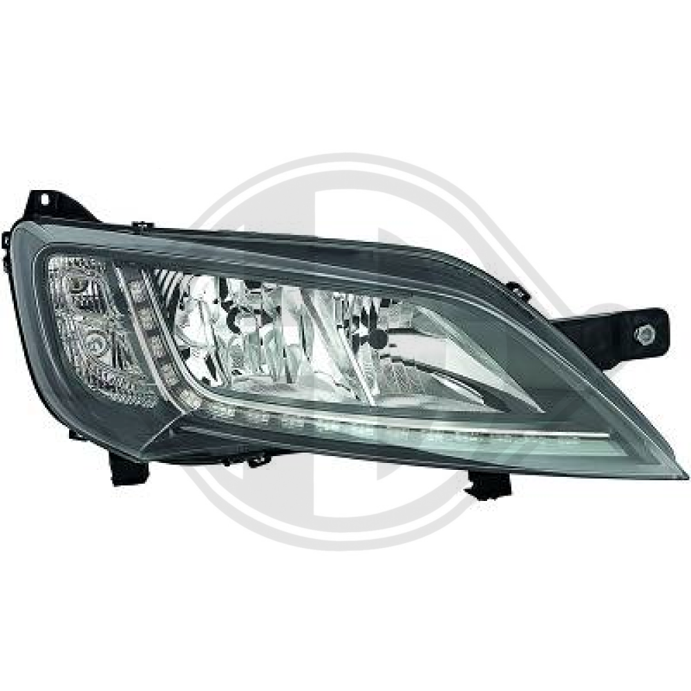 1375098080 SCHEINWERFER RE.   DUCATO, 14->>  SCHWARZ+LED TAGF.L. 3484984