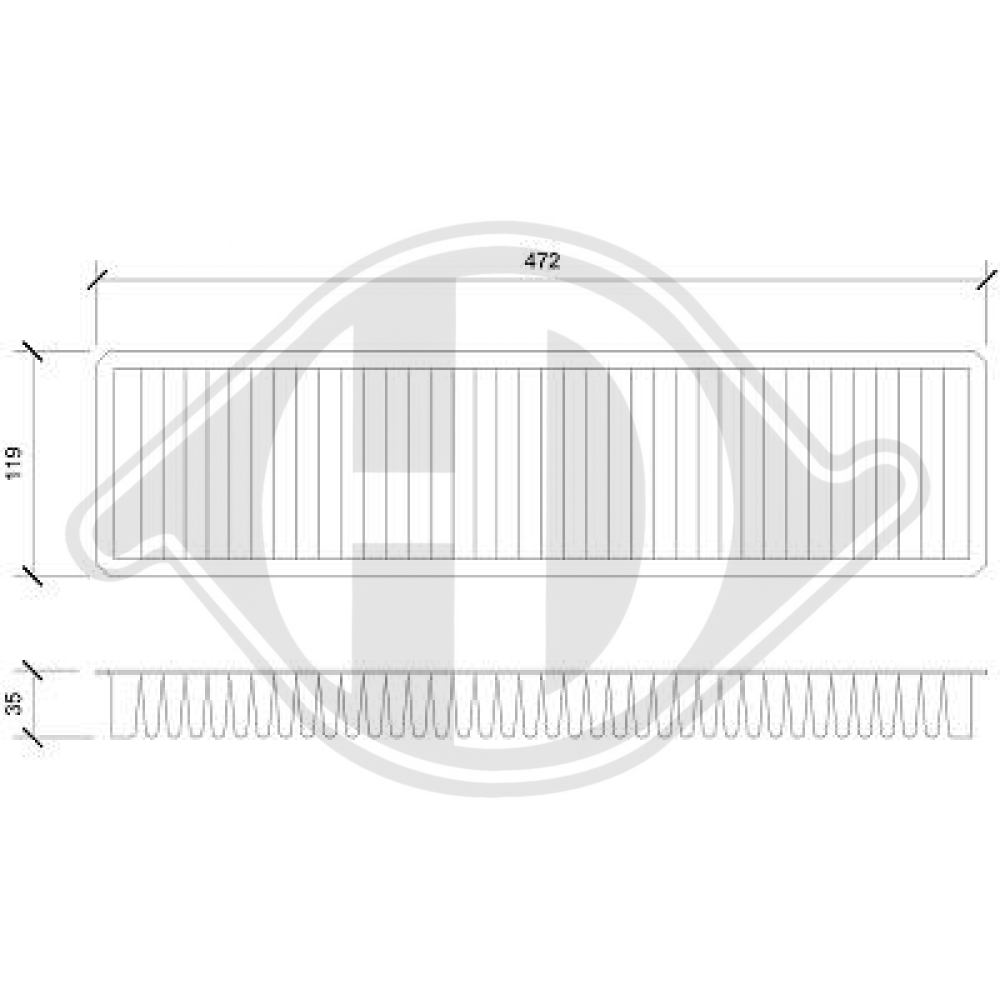 64 31 1 496 711 INNENRAUMFILTER  MINI (BMW R50 / R52 DCI1804