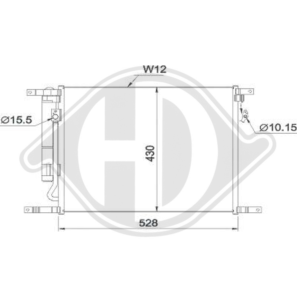 94838817 KONDENSATOR CHEVROLET AVEO 02/2007 DCC1885