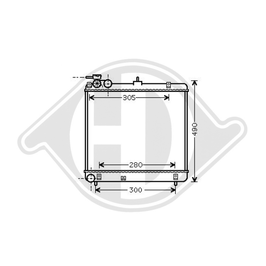 2531005500 Kühler Motorkühlung für HYUNDAI ATOS 06/2005 DCM3703