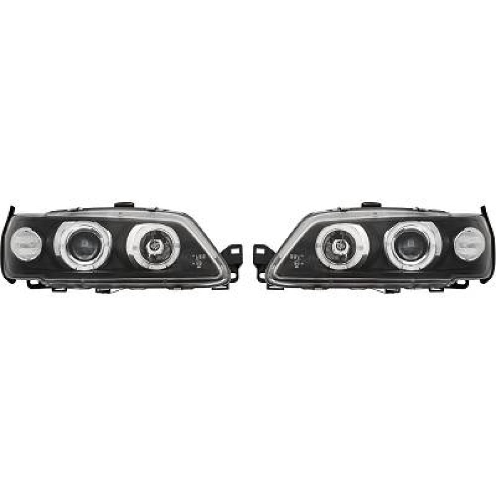 DESIGNSCHEINWERF. SET 306, 93-97     KLARGLAS/SCHWARZ 4232880