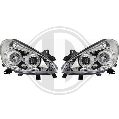 DESIGNSCHEINWERF.SET CLIO, 05-09       KLARGLAS/CHROM 4414880
