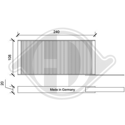 93197779 INNENRAUMFILTER  RENAULT Kangoo/Master DCI0172S