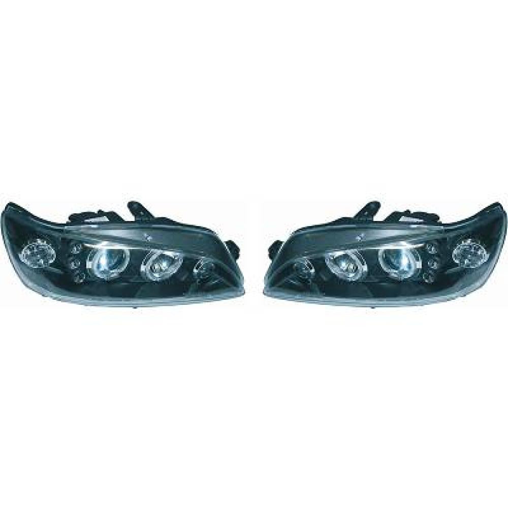 DESIGNSCHEINWERF. SET 306, 97-01     KLARGLAS/SCHWARZ 4233880