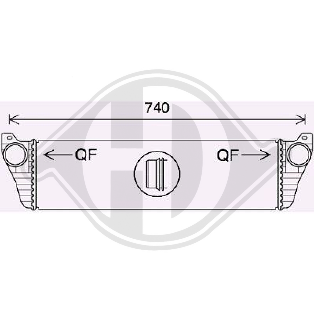 A 639 501 13 01 LADELUFTKÜHLER MERCEDES Vito/ Viano 639 DCA1155