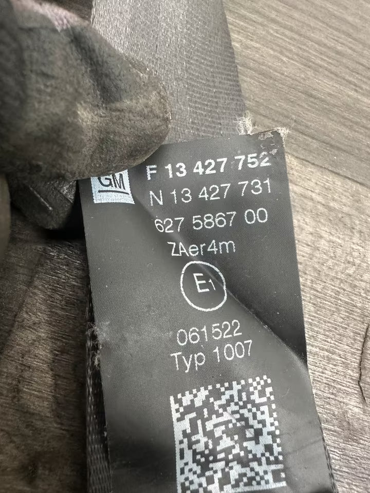 F13427752 Sicherheitsgurt Hinten Rechts Opel Corsa E 609160500D