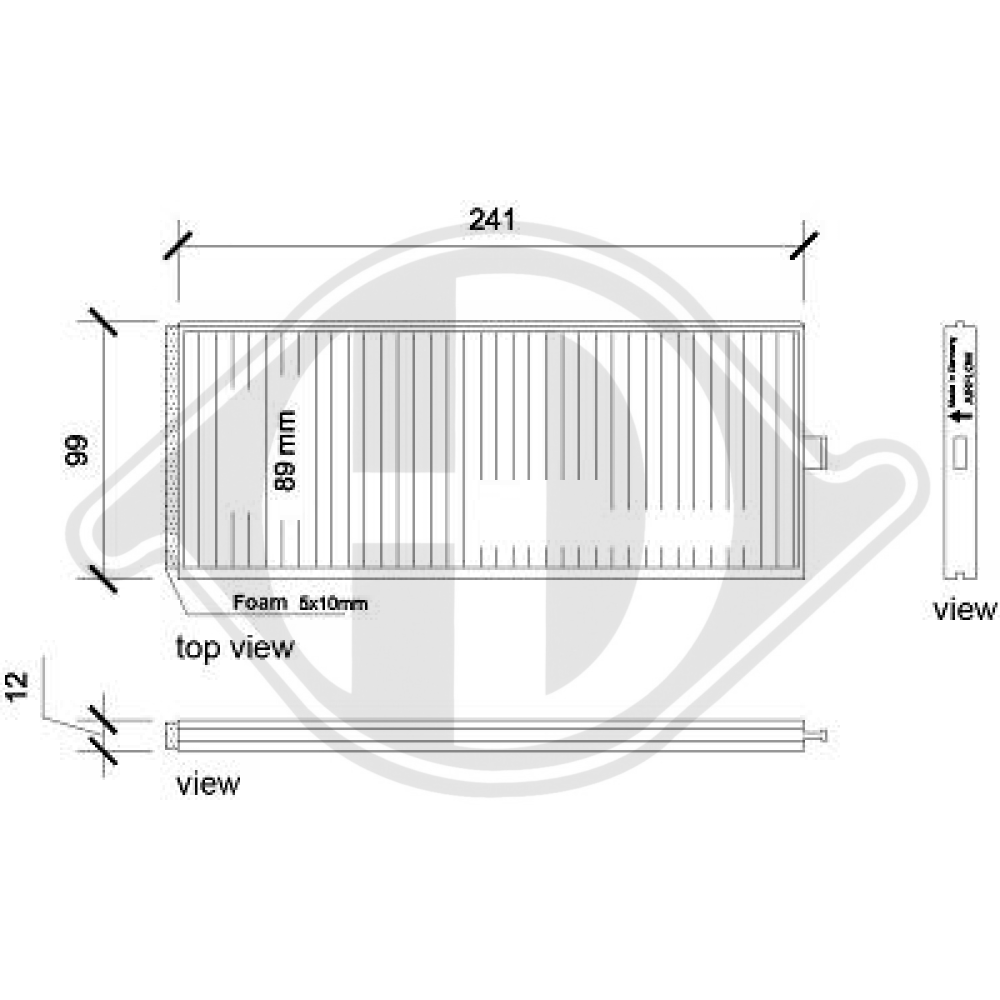 S976171C001AT INNENRAUMFILTER  HYUNDAI Accent II/Getz DCI0217S