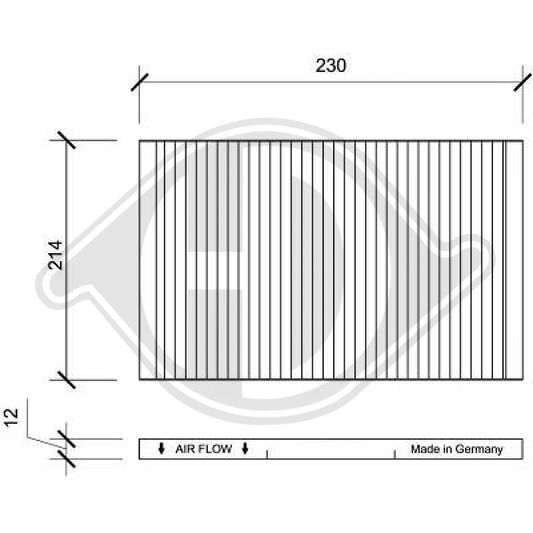 7078711 INNENRAUMFILTER  FIAT Palio/Siena DCI0048