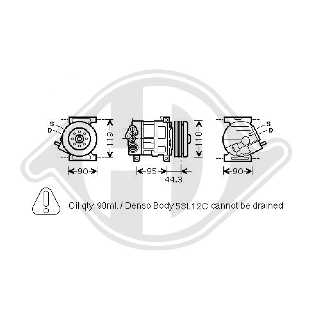 50541342 KOMPRESSOR Alfa Romeo Mito 1,4i DCK1217