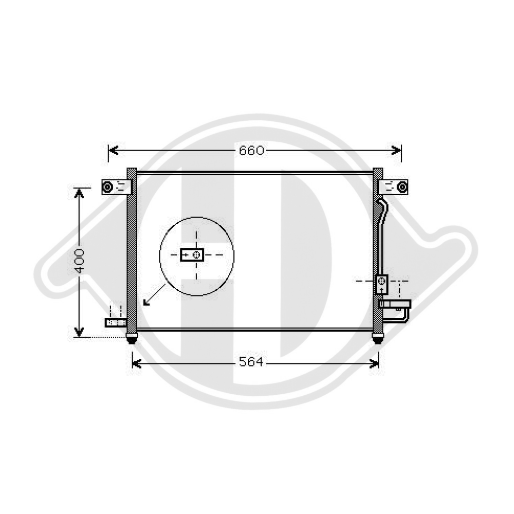 96469289 KONDENSATOR  DAEWOO CHEVROLET AVEO 03/2005->> DCC1883