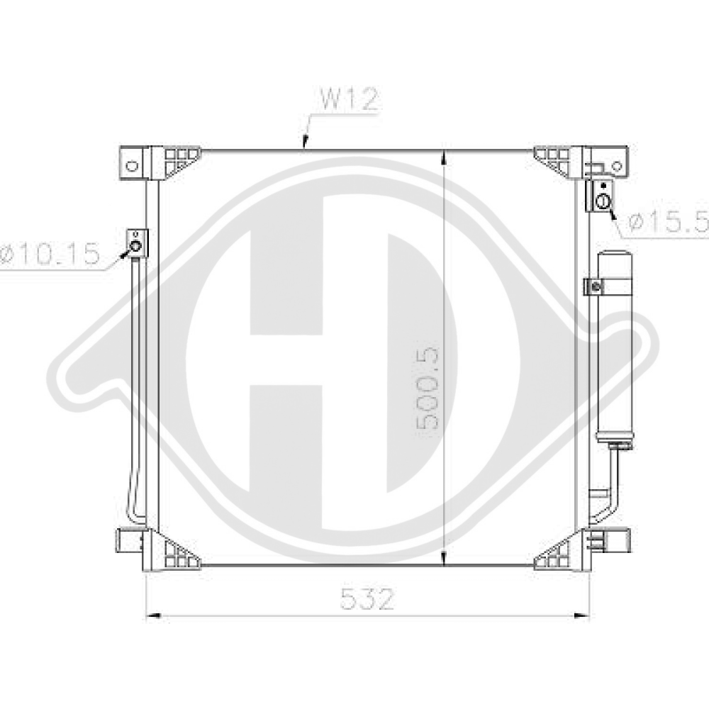 7812A292 KONDENSATOR MISUBISHI L200 2.4 Diesel DCC1989