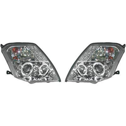 DESIGNSCHEINWERFER SET C2, 03-10    CHROM    KLARGLAS 4000380