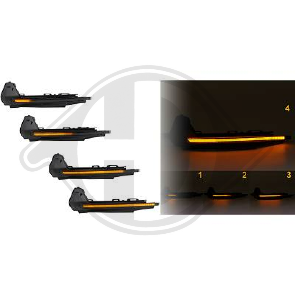 SATZ LED SPIEGELBLINKER AUDI A1 10-18 LID10418