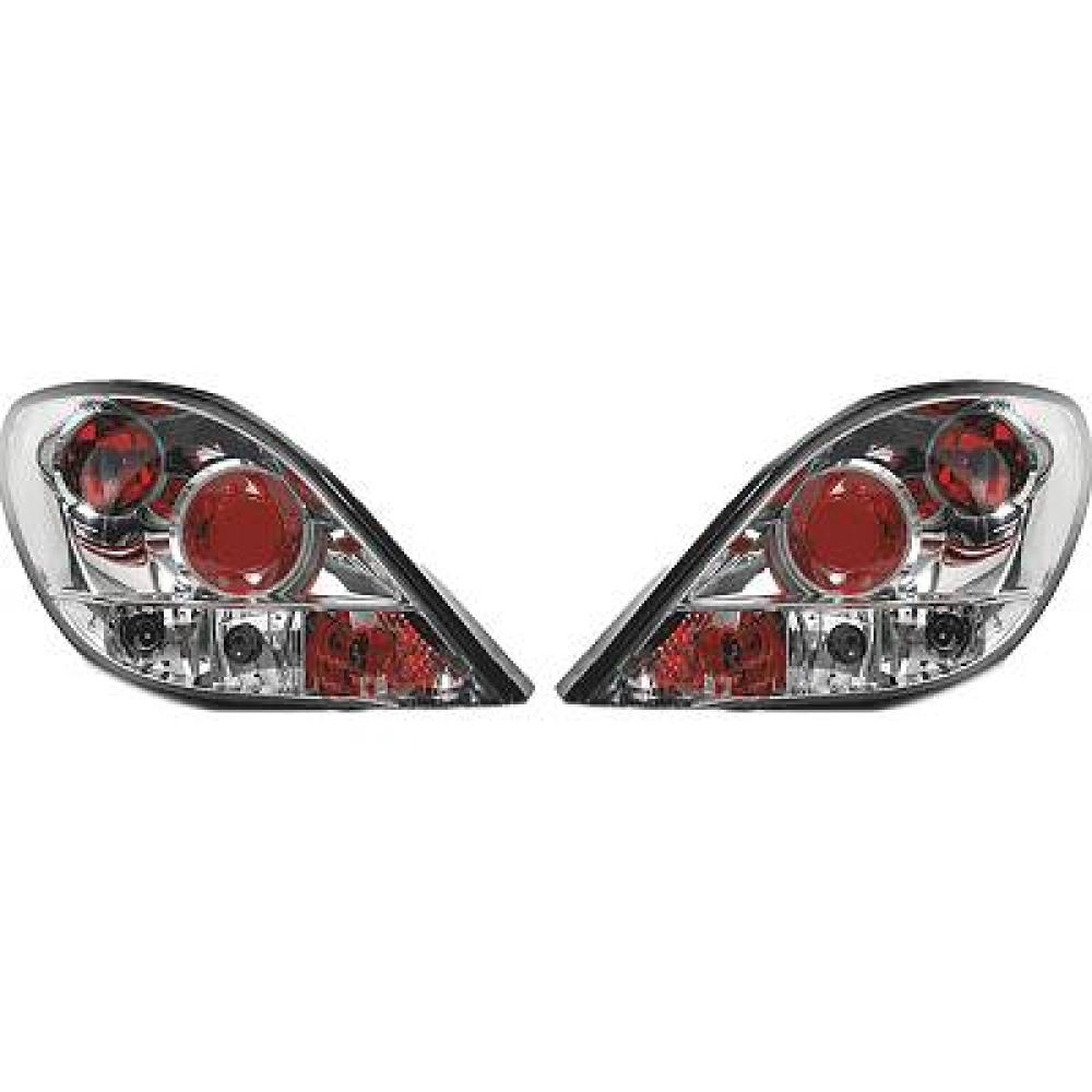 nan DESIGNRÜCKLAMPEN SET  207, 06-12       KLARGLAS/CHROM 4226095