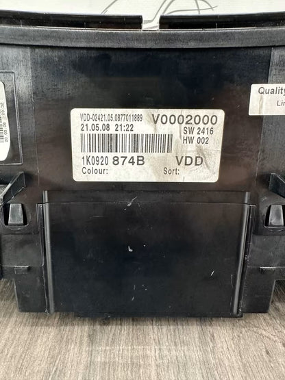1K0920874B Tacho Kombiinstrument Vw Golf V 5 1K 5M 2,0 Tdi 221000