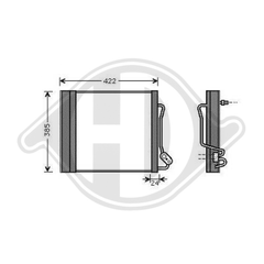 0001632V003 KONDENSATOR SMART City Coupe/Cabrio DCC1683