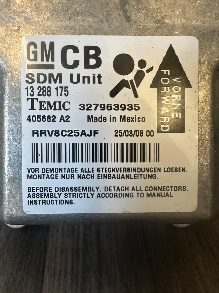 13288175 Airbag Steuergerät Opel Astra H