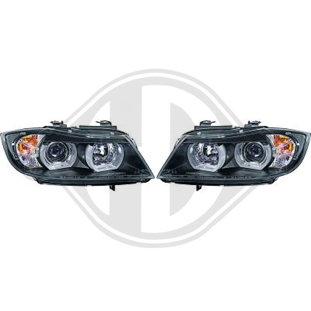 DESIGNSCHEINWERF.SET  E90, 05-08       KLARGL/SCHWARZ 1216783