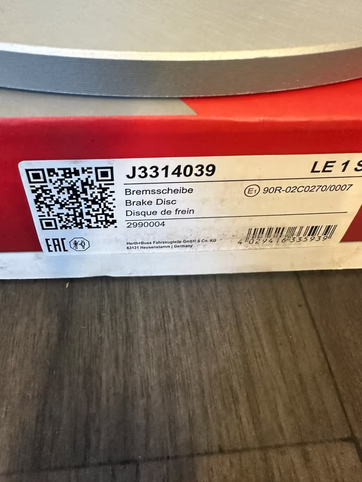 2 Stück Neue Bremsscheiben Hinten für Honda Accord
