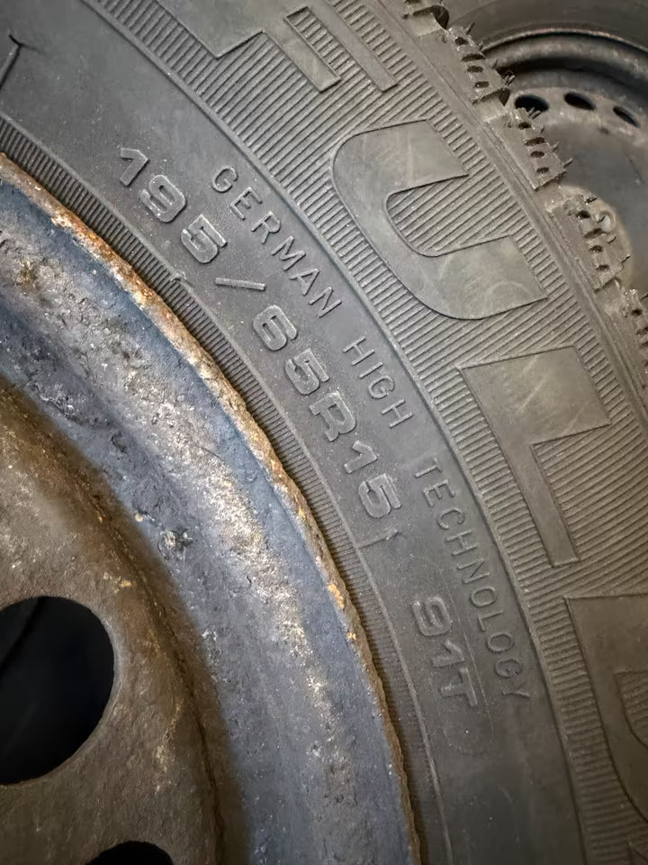Kompletträder Winterräder Stahlfelgen 5x112 195/65 R15 Fulda