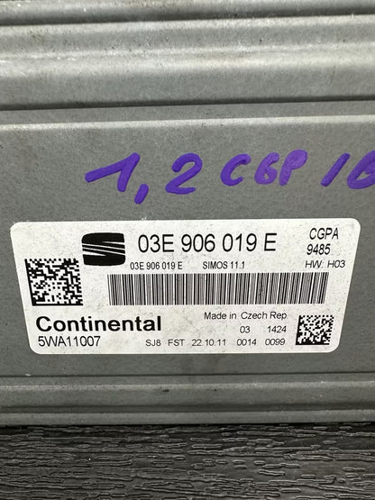 03E906019E Motorsteuergerät ECU 1,2 Benzin CGP Seat Ibiza 6J