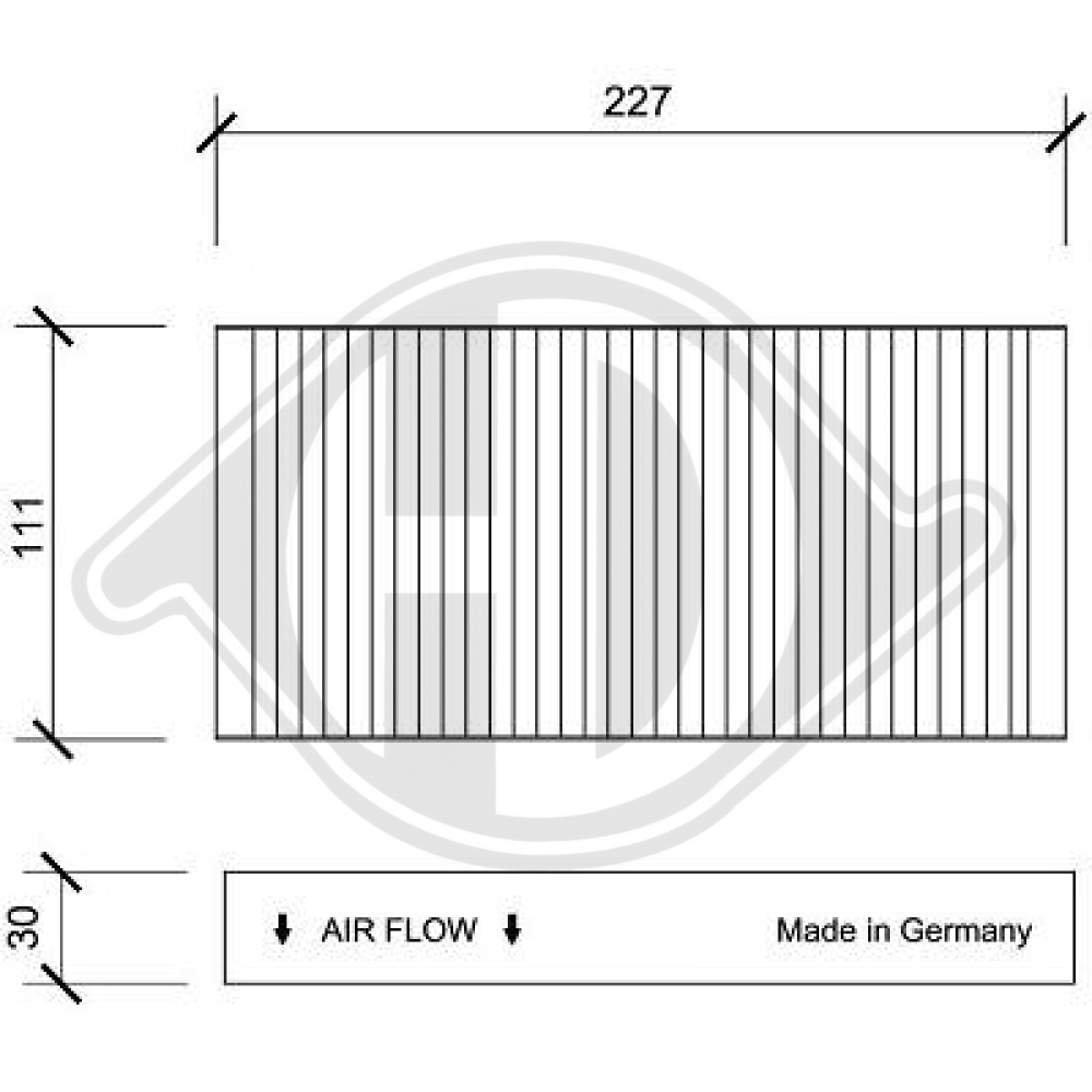 80292SCAE11 INNENRAUMFILTER  HONDA Civic/CR-V/FR-V/Stream DCI0088S