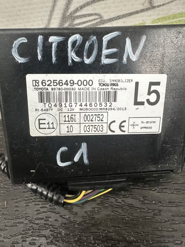625649-000 Steuergerät Wegfahrsperre Citroen C1