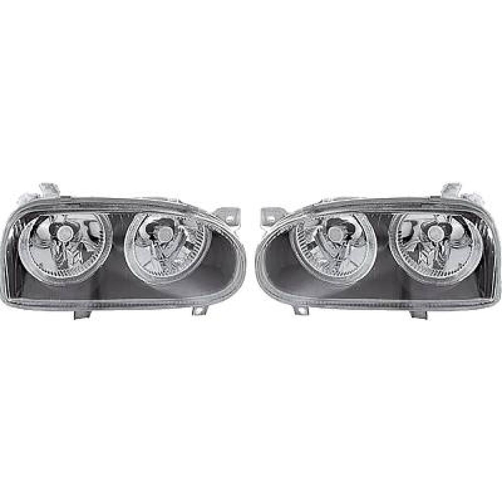 DESIGNSCHEINW.SET  GOLF 3, 91-97     KLARGLAS/SCHWARZ 2212986