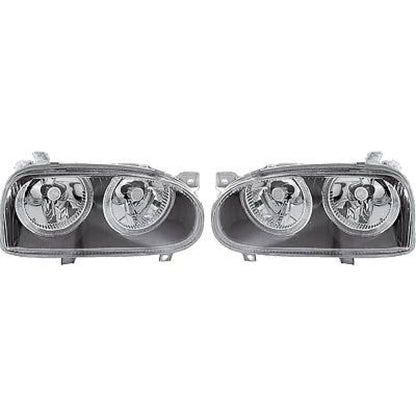 DESIGNSCHEINW.SET  GOLF 3, 91-97     KLARGLAS/SCHWARZ 2212986