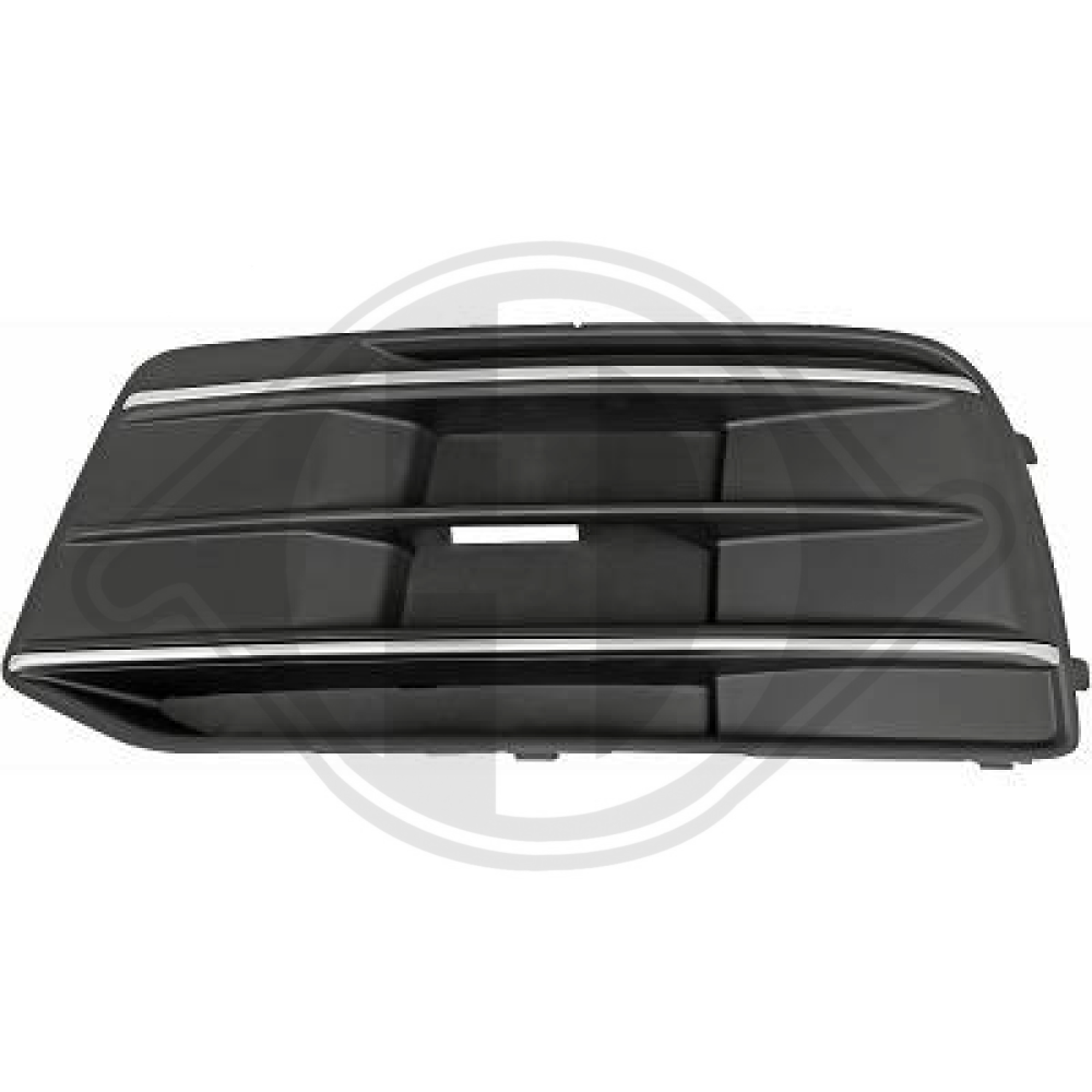 80A807679D RU6 STOßST.GRILL LI. AUDI  Q5, 17-21   MIT 2 CHROMLEISTEN 1076349