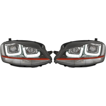 nan DESIGNSCHEINWF.SET GOLF 7, 12-17 SCHWARZ/ROTER LEISTE 2216685