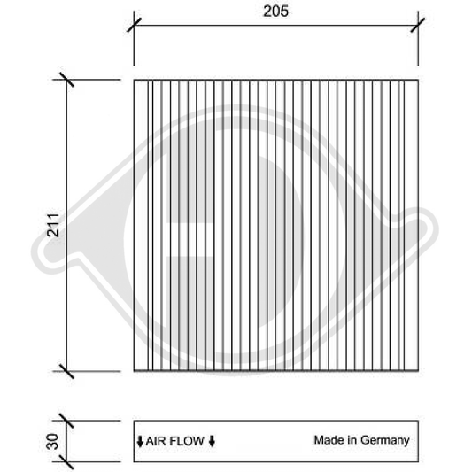 80291TF3E01 INNENRAUMFILTER  HONDA Jazz III  2007->> DCI0198