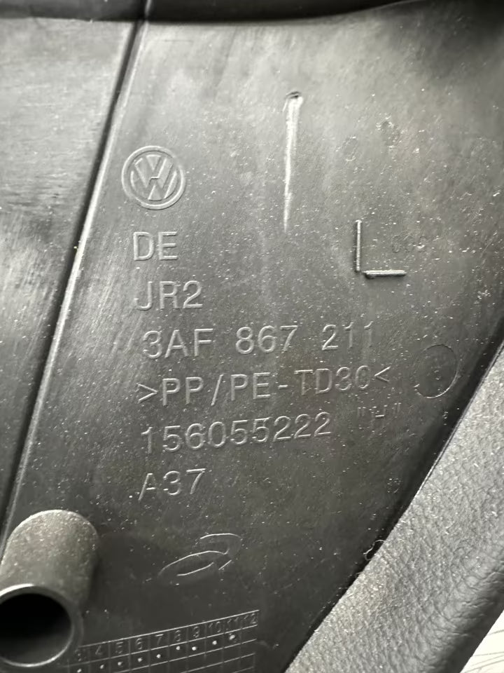 3AF867211 Türverkleidung Türpappe Hinten Links Vw Passat 3AA B7