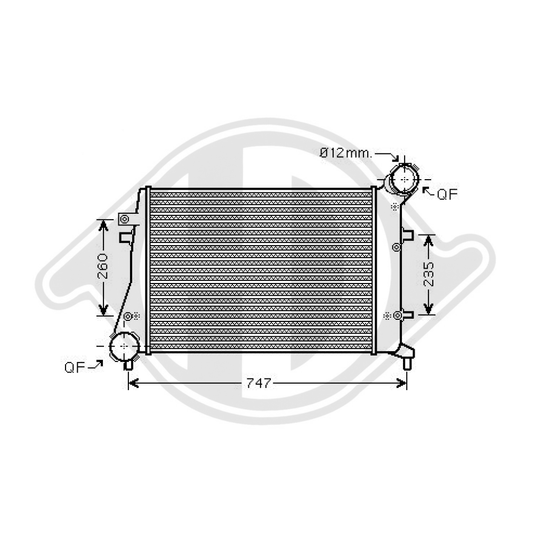 1K0145803F LADELUFTKÜHLER VW PASSAT VII 1,9/2.0 TDI DCA1019