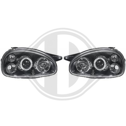DESIGNSCHEINWF. SET CORSA, 93-00              SCHWARZ 1812380