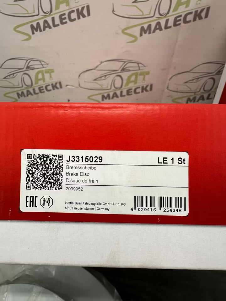 J3315029 Bremsscheiben Satz Hinten Citroen Peugeot Mitsubishi