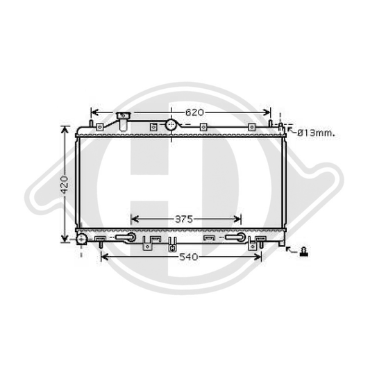 45111AG020 Kühler Motorkühlung für SUBARU LEGACY IV 06/2005 DCM3045