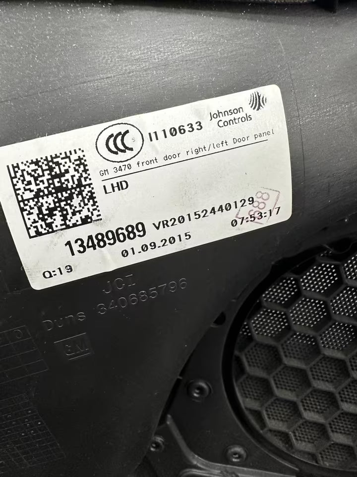 13489689 Türverkleidung Türpappe Vorne Rechts Opel Zafira C Model