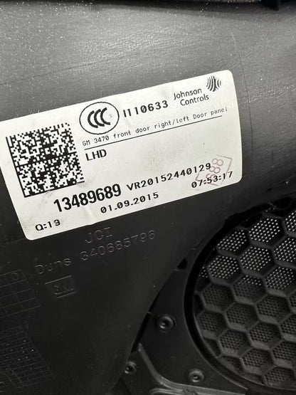 13489689 Türverkleidung Türpappe Vorne Rechts Opel Zafira C Model