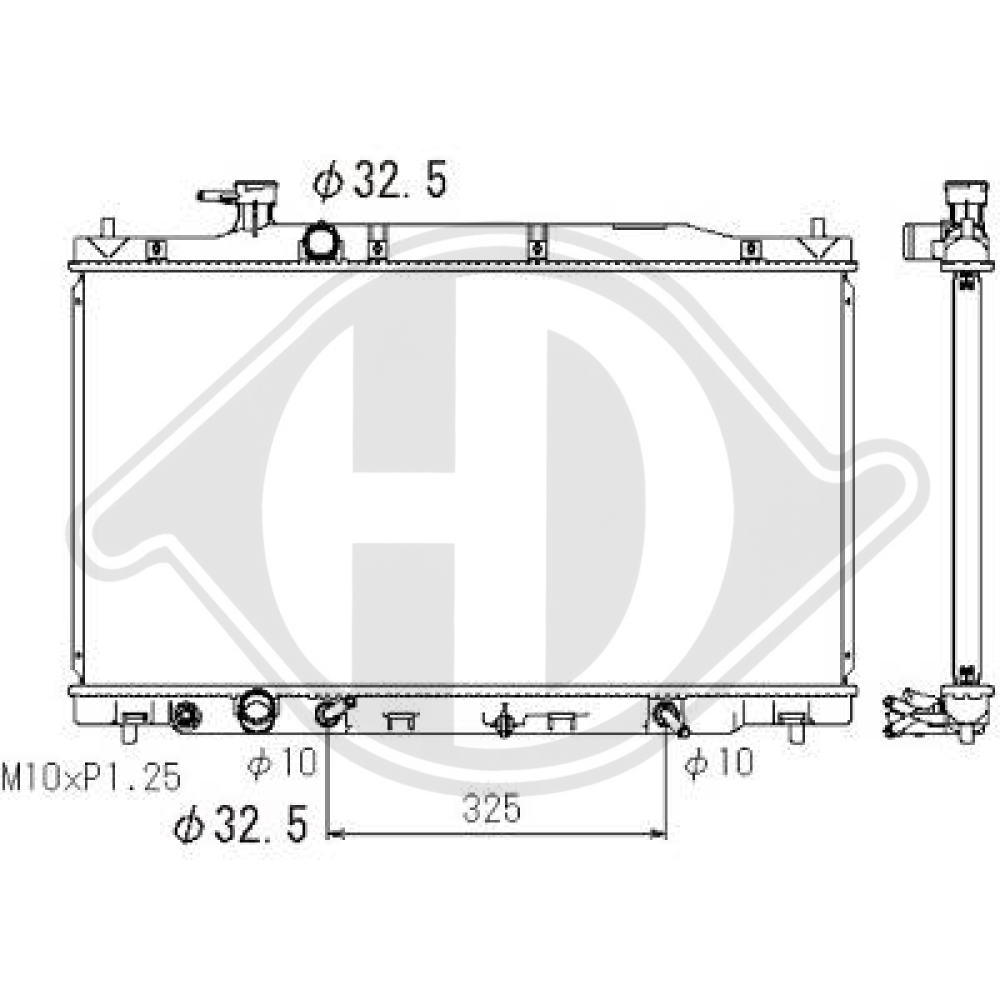 19010RZPG51 Kühler Motorkühlung für HONDA CR-V 2006 DCM2195