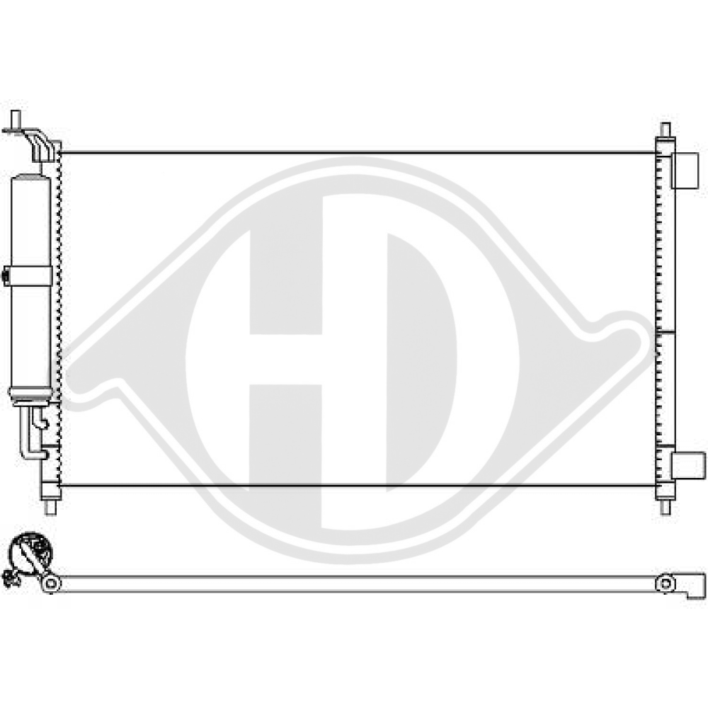 92100AX80B KONDENSATOR Nissan Micra/ Juke / Note DCC1110