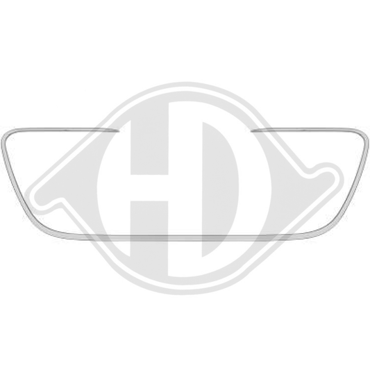 7453.A9 LEISTE-KÜHLERGRILL  P.508, 10-14                CHROM 4244041