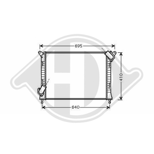 17101475554 Kühler Motorkühlung für BMW MINI COOPER S 03/2002 DCM1579