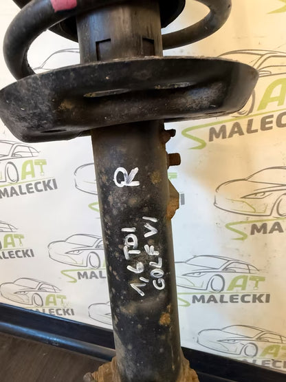 Achsschenkel Radnabe Federbein Rechts Vw Golf VI 6 5K 1,6 Tdi CAY