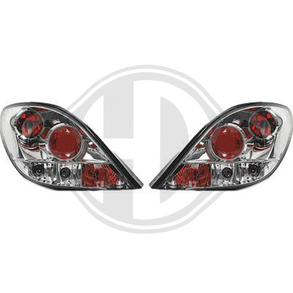 nan DESIGNRÜCKLAMPEN SET  207, 06-12       KLARGLAS/CHROM 4226095